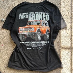 Ford Bronco Orange and Black Graphic Tee